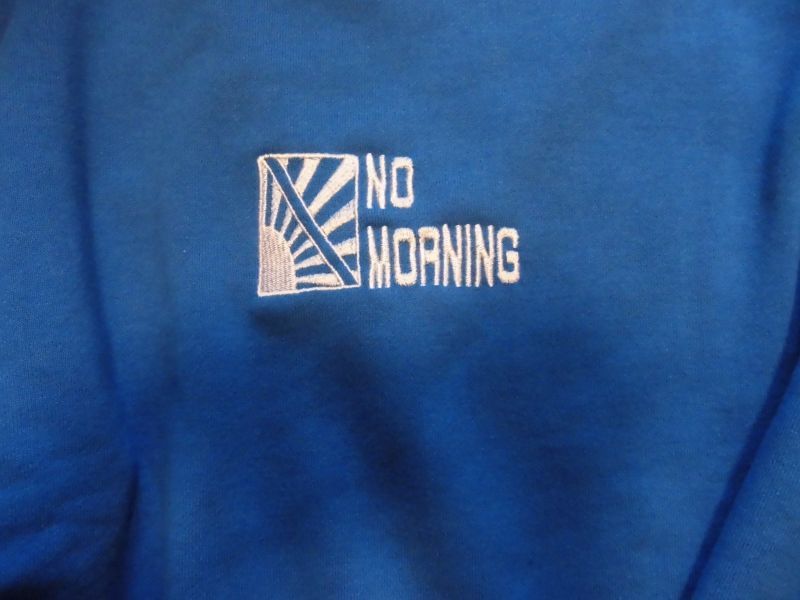 画像: needle work "no morning" sweat blue