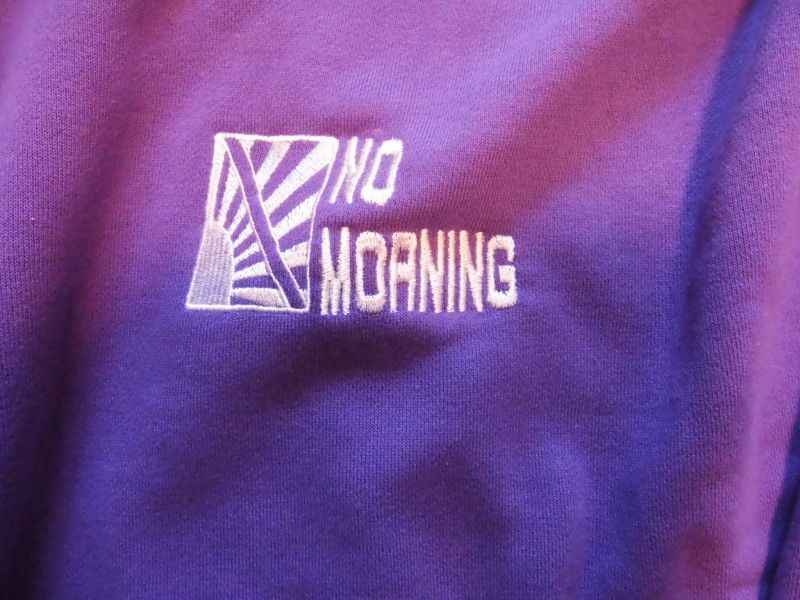 画像: needle work "no morning" sweat purple